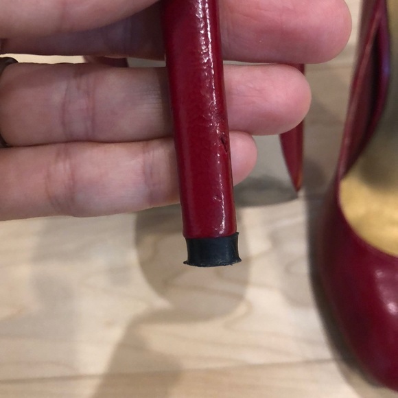 💃🏼JOEY RED HEEL GOOD USED CONDITION - Picture 8 of 9
